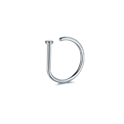 Fake Nose Ring Hoop Lip Labret Ring for Women Non Pierce Hoop Nose Ring  Septum Hoop  Ring Tragus Rook Ring Non Piercing Jewelry