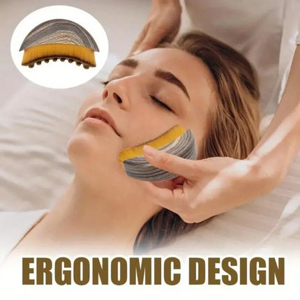 Lymphatic Contour Face Brush chin jawline Sculpting drainage Massager for Face ergonomically Designed To Fit The Skin Precisely