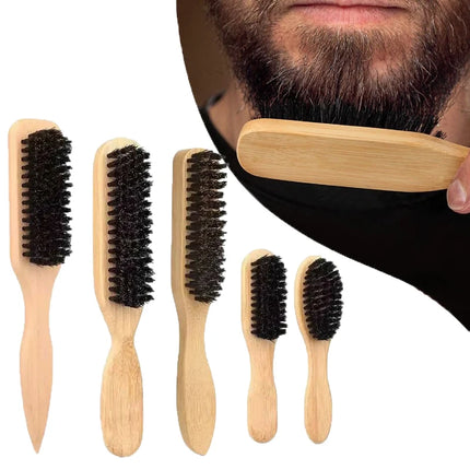 Professional Barber Styling Bristle Brush- Fragrance-Free Boar Bristle Hair Brush (Unisex) , Suitable for Thick/Fine Hair