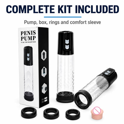 Electric Penis Pump Penis Enlargement for Men Extend Pump Penis Extender Male Masturbator Dick Vacuum Pump Adult Goods Sex Toys