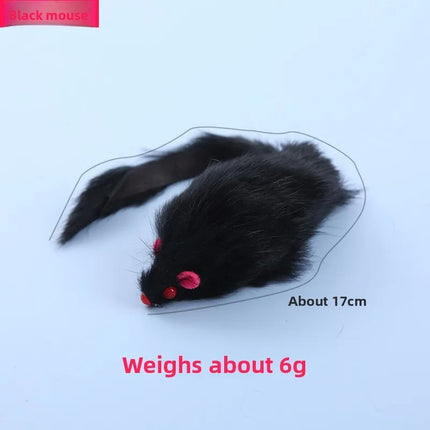 1/3Pcs 17cm Fluffy Pet Cat Toy Mice with Crinkle Sound Interactive Hunting Play for Kittens Bite Resistant Cat Toys Supplies