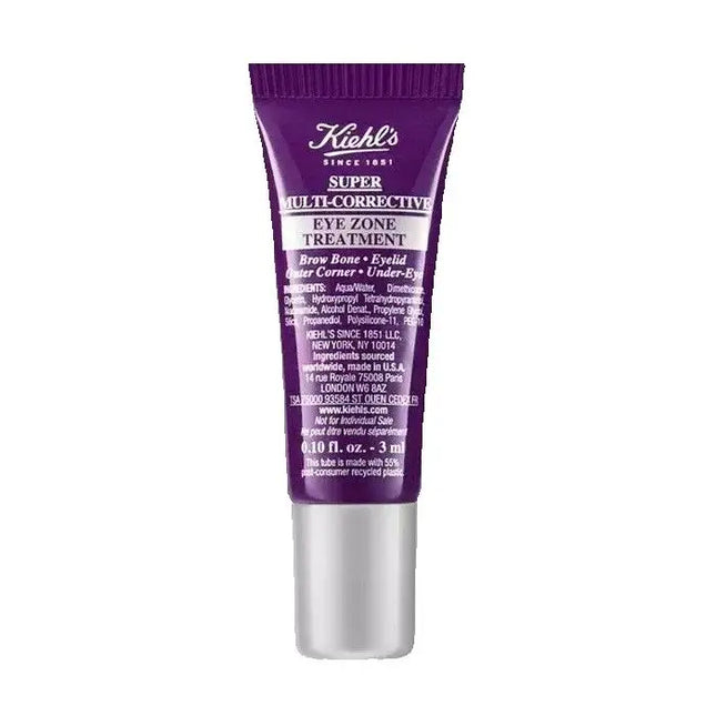 Kiehl's Super Multi-Corrective Eye Zone Treatment Sample Pack (3ml x 5), Lifts Brow Bone Area, Smooths, Original Skin Cares