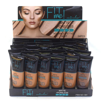 30g Micolor Liquid Foundation Full Concealer Waterproof Base Cover Dark Circles Matte Black Skin Face Foundation Cream Makeup