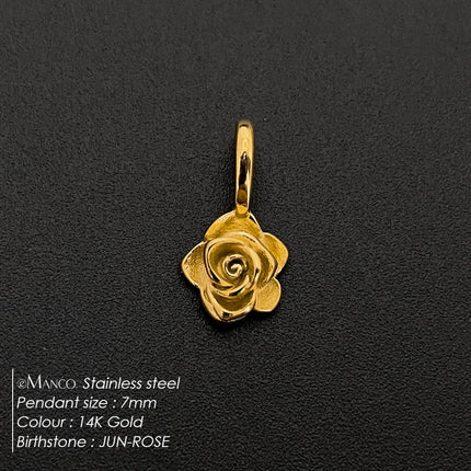 eManco Gold Color Stainless Steel Diverse Flower Charms Natural Style for DIY Jewelry  Everyday Use Factory Direct Sales