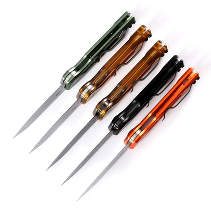 7550 Launch Aluminum Alloy CPM-154 Folding Knife Outdoor Camping Hunting Pocket EDC Utility Knife