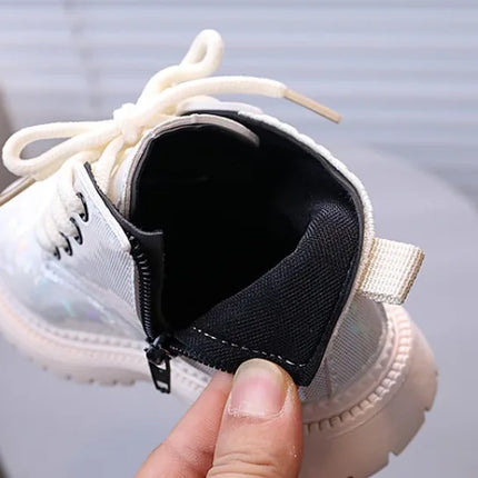 Winter Girls New Short Boots Children British Style Soft Sole Lightweight Boots Ankle-high Unisex Boys Shoes Size 21-30