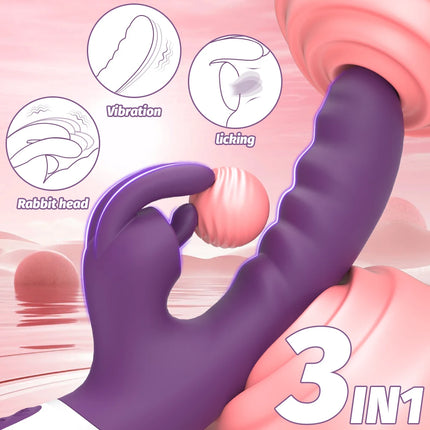 Vagina Clit Rabbit Vibrator for Women G-Spot Vibrator Clitoris Stimulator Female Masturbation Adult Goods Sex Toy for Women