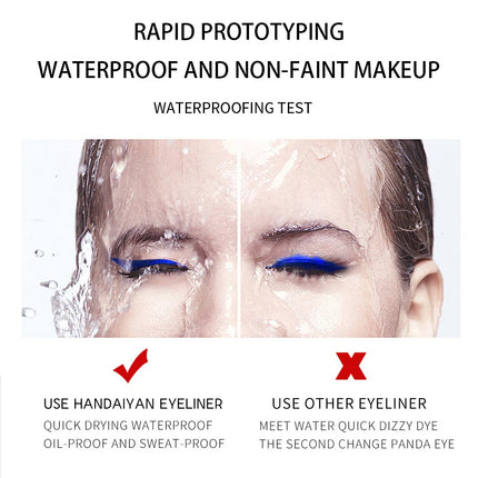 Waterproof Matte Liquid Eyeliner Long Lasting Quick Dry Non Smudging UV Luminous Gel Makeup for Smokey Eyes