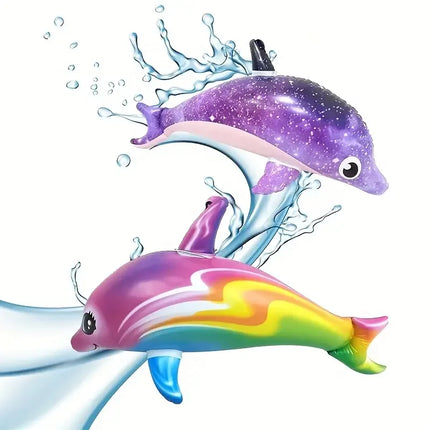 Inflatable Dolphins and Sharks, Pool Party Toys, Inflatable Marine Animal Toys, Summer Pool Themed Party Gifts
