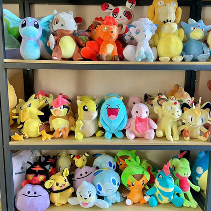 20cm Lovely Pokemon Diglett Growlithe Plush Doll Cartoon Mr. Mime Magnemite Plush Toy Farfetch'd Aerodactyl Plushie Kids Gifts