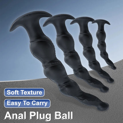 Anal Plug Soft Silicone Anal Butt Plug Stimulator Adult Sex Toys for Men Women Prostate Massager G-Spot Anal Dilation Trainer