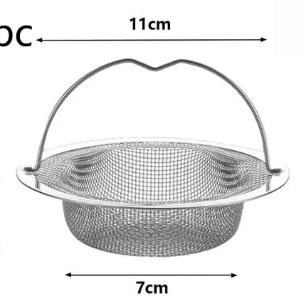 1Pc Stainless Steel Kitchen Sink Filter, Garbage Food Residue/Hair Catcher, Keep Your Bathtub