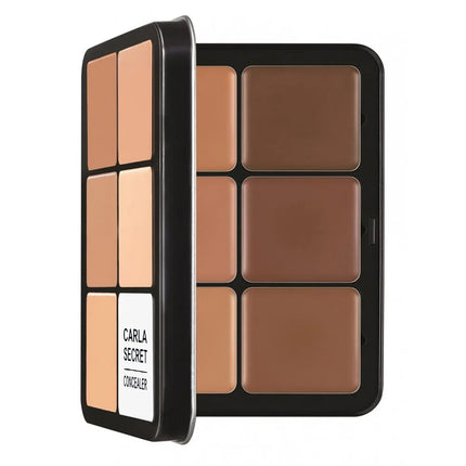 12 Colors Concealer Multi-Purpose Makeup Brightening Not Stuck Powder Contour and Highlighter Palette Bronzer Cream Palette