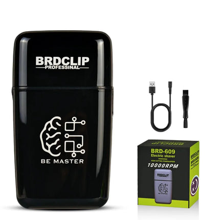 Professional Double Foil Shaver Hair Trimmer Beard trimming Electric Clipper for Man BRDCLIP