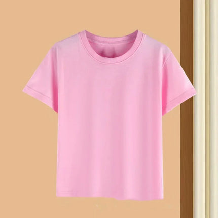 Summer brand pattern printed breathable cool cotton children's casual fashion short sleeved T-shirt