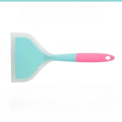 Silicone Spatula Cooking Utensils Beef Meat Egg Kitchen Scraper Wide Pizza Cooking Tools Shovel Non-stick Spatula Color Randomly