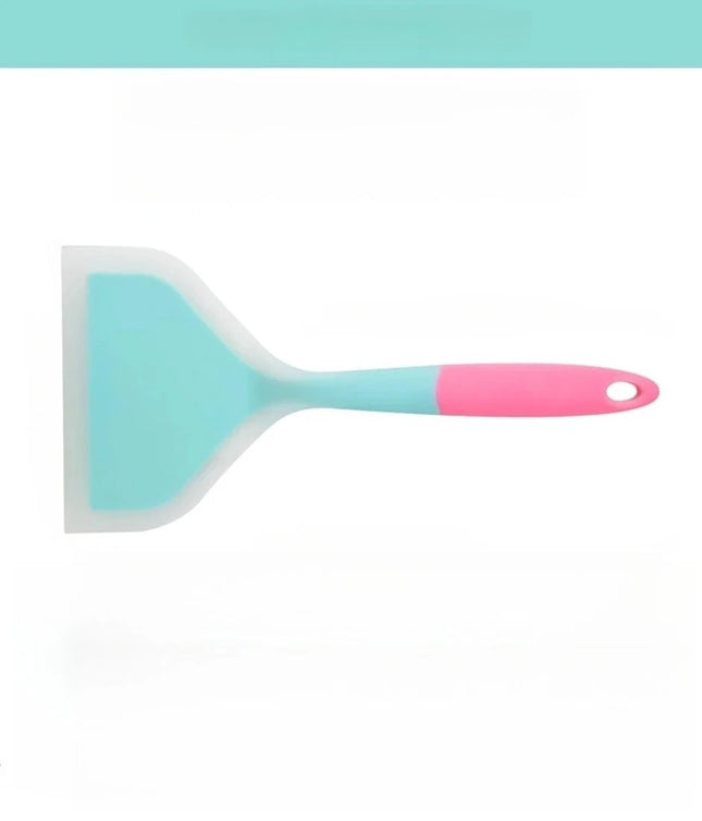 Silicone Spatula Cooking Utensils Beef Meat Egg Kitchen Scraper Wide Pizza Cooking Tools Shovel Non-stick Spatula Color Randomly