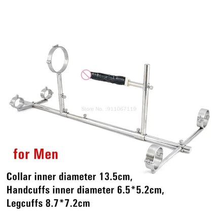 Upgrade New Lock Screw Dog Training Kneeling Metal Stand Frame Sex Position Asist Chair Furniture Sex Toys for Couples Flirting