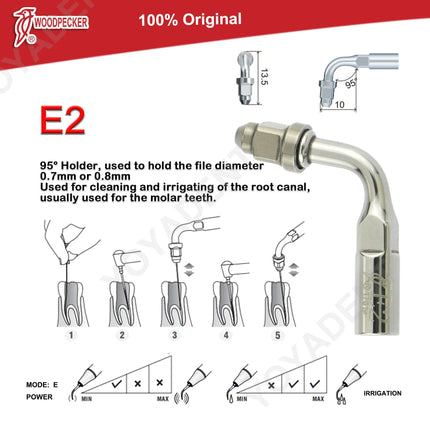 Woodpecker Tips DTE Dental Ultrasonic Endo Scaler Tips Scaling Tips Fit EMS UDS NSK SATELEC Scaler Handpiece Dentistry Tools