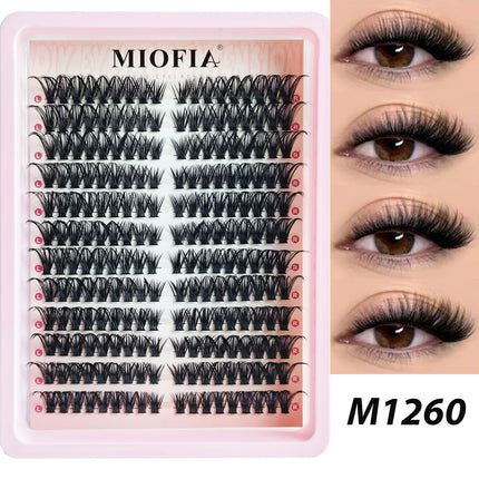5D Fluffy Cluster Lashes 30D-150D Thick Individual Eyelash Clusters 10-18mm Natural Look Reusable DIY Eyelash Extensions