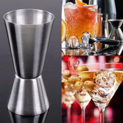 Dual Shot Measure Cup Stainless Steel Measure Jigger Cocktail Mug Drinking Spirit Barware Kitchen Gadgets Bar Tools