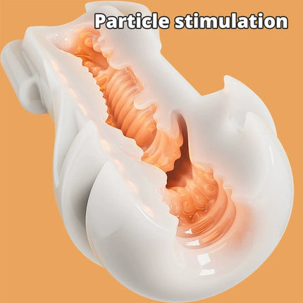 Male Masturbator Aircraft Cup Realistic Vagina Anal Vacuum Sucking Soft Pocket Pussy Adult Sex Toys for Men 18+