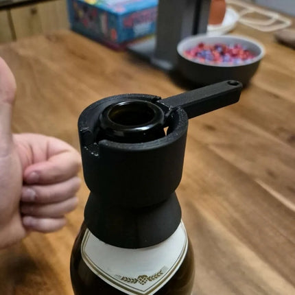 Creative Catapult Beer Bottle Opener Fun Bottle Cap Launcher Remover Portable Bar Tool for Home Party Gathering Outdoor Drinking