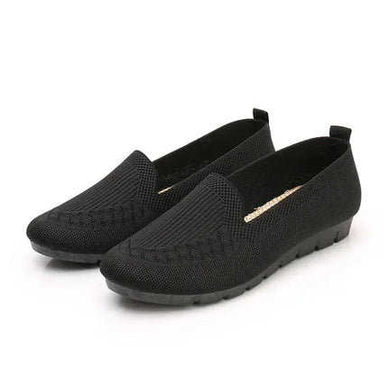 Casual Shoes Women's Summer Mesh Breathable Flat Shoes Ladies Comfort Light Sneaker Socks Women Slip on Loafers Zapatillas Muje