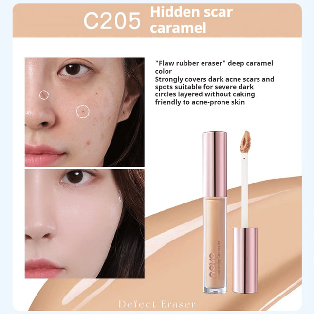 NOVO Concealer and Brightening Serum Corrects skin tone Covers imperfections Refines facial contours