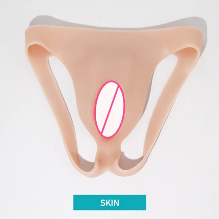 ONEFENG Realistic Silicone Panties Gays Pussy Pants  Sexy Fake Vagina Form Crossdresser Transgender Shemale Drag Queen Cosplay