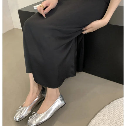 New Brand Women Flats Soft Ballet Shoes Slip On Loafers Soft Moccasins Tabi Ninja Casual Shoes Mujer Ladies Shoes Bow Knot Mujer