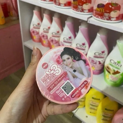 Kem Body duong trang da Mae Nong trang  Skin Whitening Brightening Cream Nourishing, Fast Visible Results, Smooth Glowing Skin