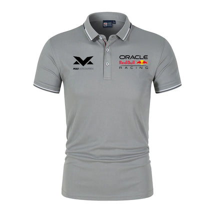 Red Bull 1 Driver Logo Racing Team Men Polo Shirt Summer Short Sleeve Male Polos T-shirt 2025 New Casual Men's Clothes Tops