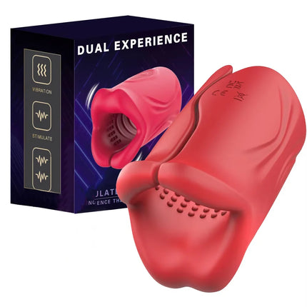Male Masturbator Deep Throat Mouth Blowjob Vibrator Penis Pump 360° Wrapped 9 Frequency Vibration APP Control Sex Toys for Men
