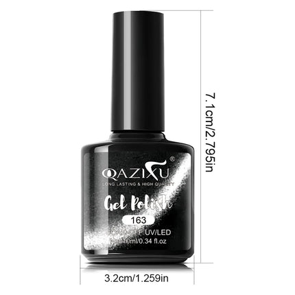 6Pcs Black White Nail Gel Polish Set 10Ml Soak Off UV LED Varnish Manicure Tools Design For Home Salon Nail Art DIY