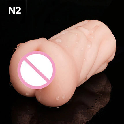 [NM]4D Realistic Deep Throat Male Masturbator Silicone Artificial Mouth Vagina Anal Erotic Oral Sex Masturbator Sex Toys For Men