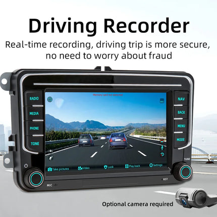 BQCC 7" Android 13 Octa Core Car Player Mirrorlink Carplay WIFI GPS For Volkswagen VW CC Passat B7 Polo Golf 5 6 Jetta mk5 mk6