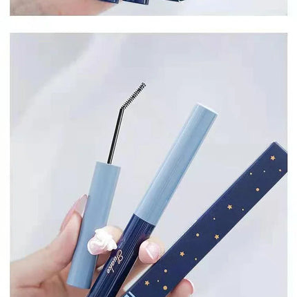 Silk Fiber Matte Mascara Makeup Ultra-Fine Brush Lengthening Eyelashes Extension Fast Dry Brown Black Curling Mascara Comestics