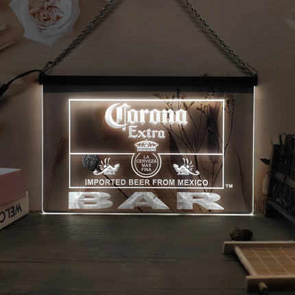 Corona Extra Bar Beer-3D Carving LED Neon Sign Home Decor Wall Wedding Creative Bedroom Desk