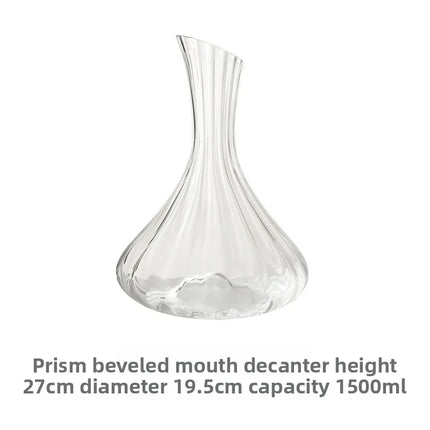 Iceberg Whisky Wine Decanter Handmade Lead-free Crystal Wine Pourer Carafe Thickened Wine Dispenser Pot Bar Accessories