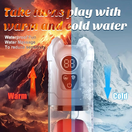 Male Masturbator Penis Pump Enlarger Transparent Visual Male Sex Toys for Men APP Control Vibrating Vacuum Suction Glans Trainer