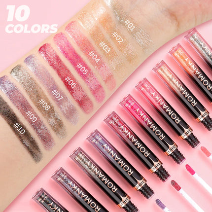 1Pc Lip Gloss Pearlescent particles shimmer Suitable for party, stage, Valentine's Day gift, daily wear