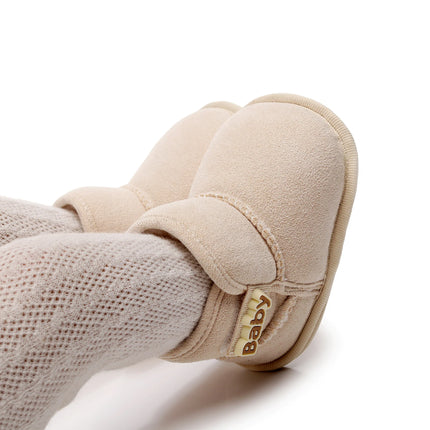0-18Month Newborn Baby Girls Boys Winter Snow Boots Toddler Warm Plus Fleece Ankle Boots Non-slip Thickened Shoes