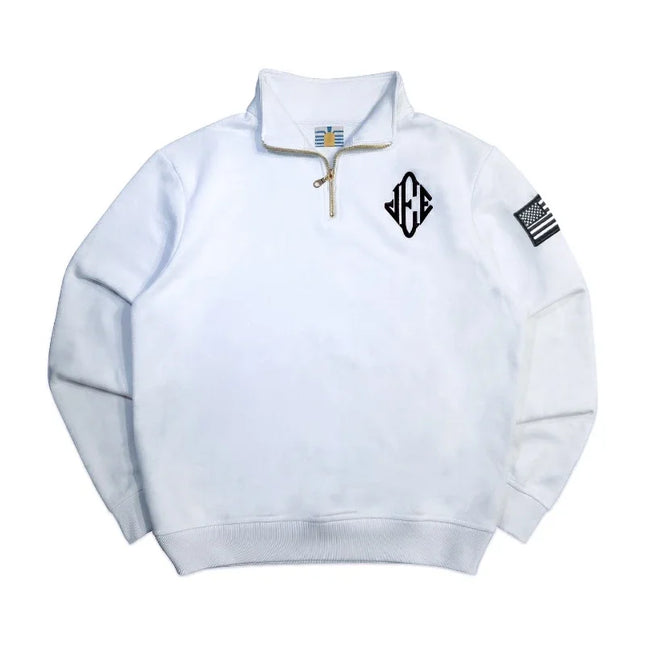 American fashion Gothic high neck embroidered pattern oversized PoLo shirt men'sY2K street retro Harajuku loose long sleeved top