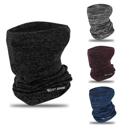 WEST BIKING Bicycle Face Mask Neck Gaiter With Headband Winter Outdoor Sports Neck Warm Scarf Half Face Mask Cycling Equipment