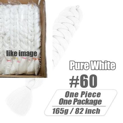 High-end Wigundle Kanekalon Crochet Hair Braiding Hair Extensions For Women Jumbo Braids Pre Stretched Synthetic Hair X pression