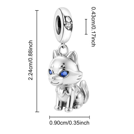925 Sterling Silver Dinosaur Pig Cat Playing Animal Series Charms Beads Fit Original Pan Bracelet High Quality DIY Jewelry