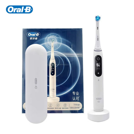 Oral-B Io7 Deep Clean + Protect Rechargeable Electric Toothbrush with Brush Refills and Charging Base