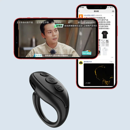 Fingertip Video Bluetooth Controller Tiktok Short Video Page Flipping Like Device Mobile Phone Remote Control Ring Controller