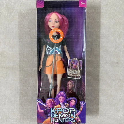 Kpop Rumi Mira Zoey Vinyl Doll Anime Hunters Girl 11 Inch Articulated With Theme Music Cute Toy 3PCS Set Gift for Kids Girl Fans